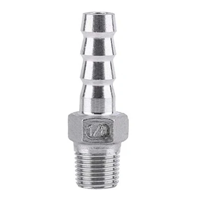 Immagine di SS304 Raccordo Tubo Filettato Maschio Connettore Bobina Flessibile in Acciaio Inossidabile BSP(1/8 * 8mm)
