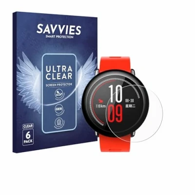 Immagine di savvies (6 Pezzi Pellicola Protettiva per Huami Amazfit Pace Protezione Schermo Trasparente