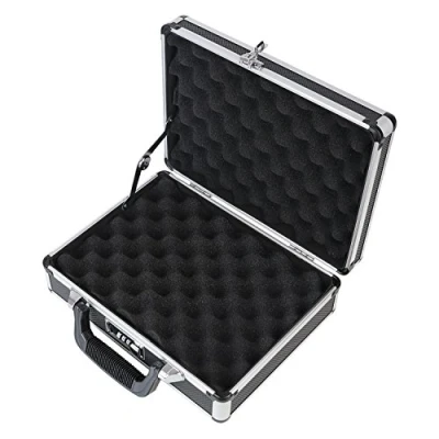 Immagine di HMF 14401 02 Custodia per Pistole in Alluminio con Serratura a Combinazione 31 x 26 11 cm Nero