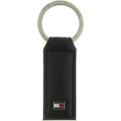 Immagine di Tommy Hilfiger Eton KEYFOB, Portachiavi Uomo, Nero (Schwarz (Black 990)), 3x10x1 cm (B x H T)