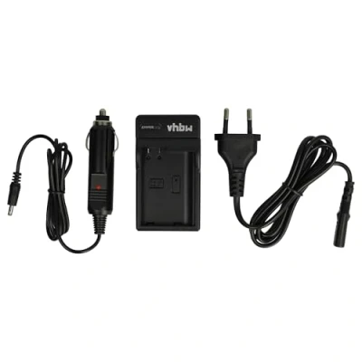 Immagine di vhbw caricatore compatibile con Nikon Z5, D810, D850, D810a, Z6 II, Z7, camera Stazione di carica + cavo auto, spia carica, 8,4 V