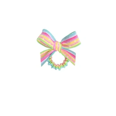 Immagine di Invisibobble Elastico per capelli bambina arcobaleno con fiocco Sprunchie Slim a spirale Senza piú dolore