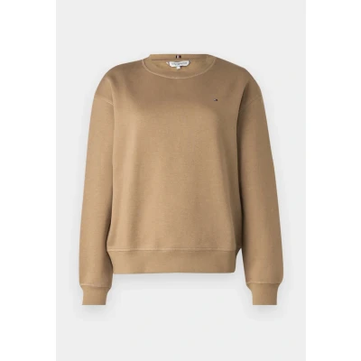Immagine di Tommy Hilfiger FLAG ON Chest Felpa safari, Donna, Taglia: Large, Safari