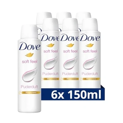 Immagine di Dove, deodorante roll on anti traspirante Soft Feel, 6 pezzi (6 x 150 ml)