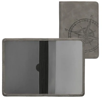 Immagine di kwmobile Custodia Ecopelle Nabuk per Libretto Circolazione Auto Cover Portalibretto con Scomparti Tessere Patente Foderina Portadocumenti Sole