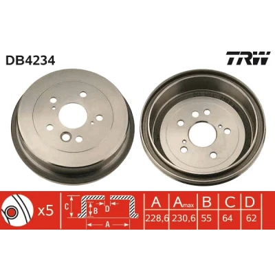 Immagine di TRW DB4234 Freni a Tamburo
