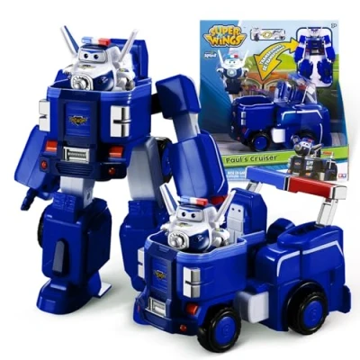 Immagine di Super Wings EU720315 Transforming Jett Vehicles Paul, Colore Blu, One Size,