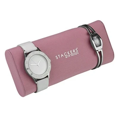 Immagine di STACKERS ACCESSORY, cuscinetto per braccialetto/orologio scatole di gioielli Stacker Dove Grey/Pink