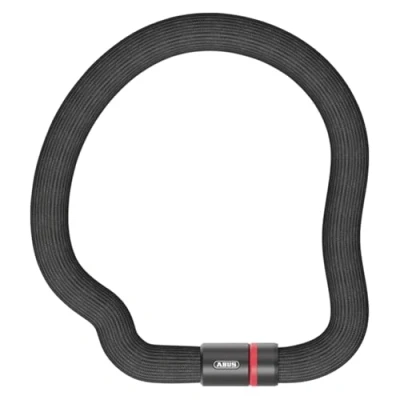 Immagine di Abus, Catena ABUS Goose Lock, antifurto per bici in acciaio temprato, pieghevole e a memoria di forma, spesso 6 mm, lungo 110 cm, con chiave, livello sicurezza 7, nero