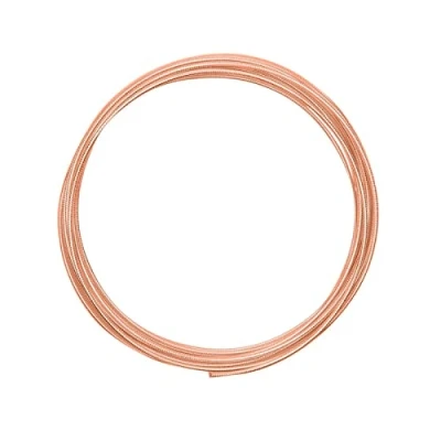 Immagine di Vaessen Creative Filo Metallico di Alluminio con goffratura Circolare, 2 mm x 5 m Arancione Rame