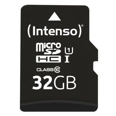 Immagine di Intenso Premium Scheda di memoria MicroSDHC da 32 GB (con Adattatore SD), Class 10 UHS I