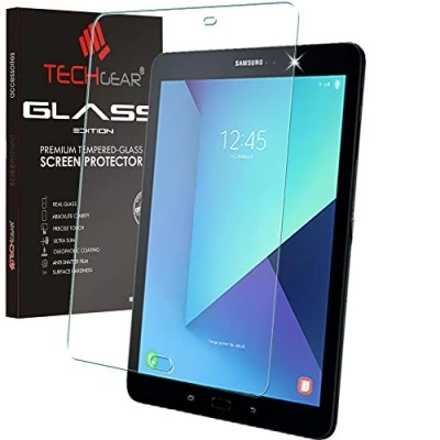 Immagine di TECHGEAR Vetro Antiriflesso Compatibile con Samsung Galaxy Tab S3 9.7&quot; (SM T820 Series) Autentica Pellicola Protettiva Opaca in Temperato