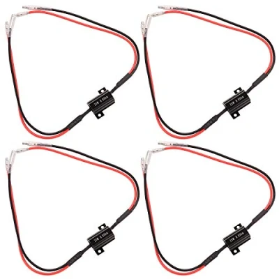 Immagine di Kinstecks ​​4PCS 25W 6,8Ohm Resistori di carico a LED Resistenza segnale Adattatore per lampeggiatore Errore correzione flash indicatori direzione
