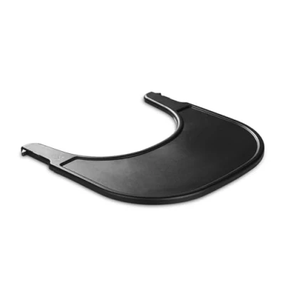 Immagine di hauck Vassoio Seggiolone Pappa Alpha Click Tray Tavolino Bambini in Materiale Riciclato Cert. GRS, Facile da Fissare per Legno Alpha+ o Beta+ Nero