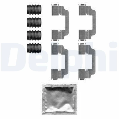 Immagine di DELPHI LX0584 Kit accessori, Pastiglia freno BMW: 5 Touring, 7, Sedan