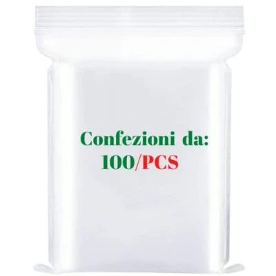 Immagine di Bustine trasparenti richiudibili buste con chiusura sacchetti plastica zip resistenti a piccoli per alimenti imballaggi 16x23