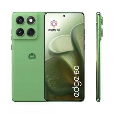 Immagine di Motorola edge 60 con Moto AI (8/256GB, Fotocamera 50+50+10MP, selfie 50MP, Display 6.67&quot; pOLED 120Hz, MediaTek Dimensity 24M, batteria 5200mAh, ricarica 68W, Android 15), PANTONE Shamrock