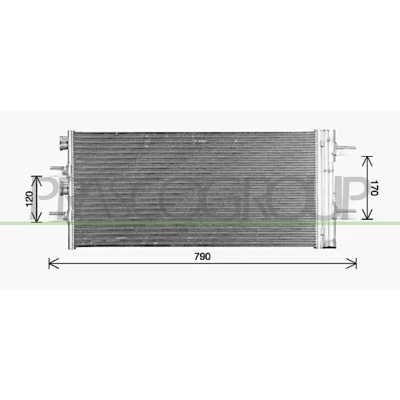Immagine di PRASCO BM200C001 Condensatore con essiccatore 15mm 13mm Alluminio 616mm R1234yf, R134a BMW: X2, 1 Hatchback, X1