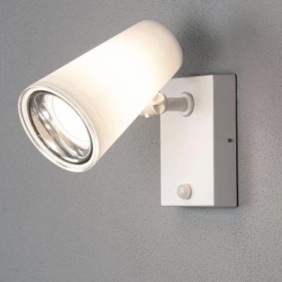 Immagine di Konstsmide Fano 7873 250 Lampada da parete per esterni con rilevatore di movimento LED (monocolore) E27 25 W Bianco