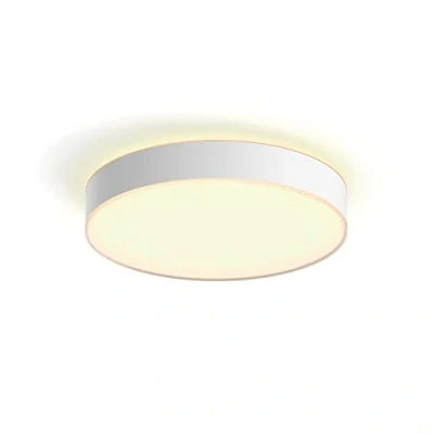 Immagine di Philips Hue White Ambiance Denver, Plafoniera Smart, Grande, Bluetooh, 33.5 W, Telecomando Dimmer Switch Inlcuso, Bianca