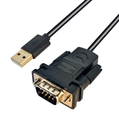 Immagine di DSD TECH SH RS232A Cavo Adattatore seriale DB9 da USB a RS232 con Chip FTDI FT232 per Windows, Linux, Mac OS (5.9FT / 1.8M)
