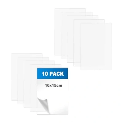 Immagine di 10 Pezzi 10x15cm Lastre Plexiglass 1mm Fogli acrilici in Trasparente Pannello per Decorazione Domestica, Visualizzazione di Progetti, Cornice, Pittura