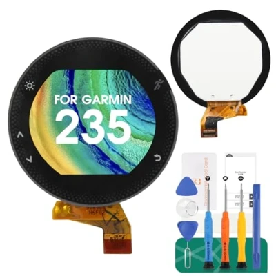 Immagine di Schermo LCD di ricambio per bicicletta Garmin Forerunner 235 Display Touch Digitizer Assembly Kit riparazione (grigio)