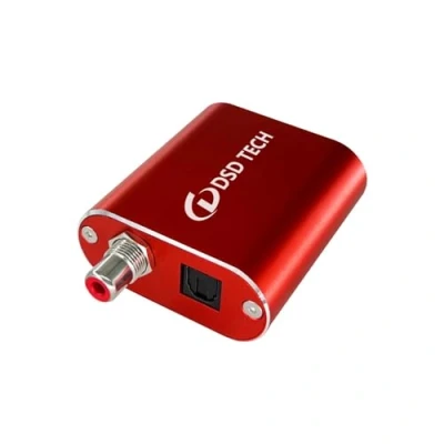 Immagine di DSD TECH SH AU02A Supporto adattatore audio SPDIF coassiale da USB a TOSLINK 96K 24Bit
