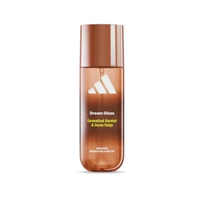 Immagine di adidas Vibes Dream Glaze Acqua profumata spray Per corpo e capelli, da Donna, Mood Boosting, Note di Nocciola Caramellata Dolce a cioccolato, Ogni Occasione, 150 ml