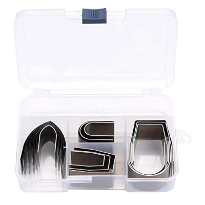 Immagine di Leather Punch Cutter Tools,18pcs DIY Punching Tools,is Used to Craft Embossing Punching,DIY Punching,Leather Cutting Tool Grinding