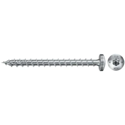 Immagine di Fischer Power Fast II 670237 Viti per truciolare 4 mm 30 Interno Esagonale rotondo, multidentato, TX, Torx, Impronta T Acciaio galvanizzato zinco