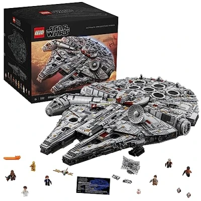 Immagine di LEGO Star Wars Millennium Falcon, Modellino Esclusivo da Costruire Collezione con Minifigure Ian, Leia, Chewbecca, C 3PO, Rey, Finn e BB 8, Idee Regalo 75192