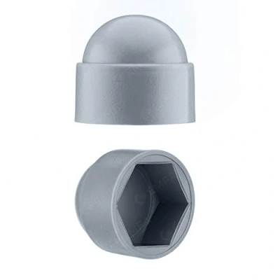 Immagine di Cappucci copri dado bulloni M8 (chiave 13) Grigio di protezione per viti 25 pezzi protettivi esagonali Tappi plastica EMFA ®