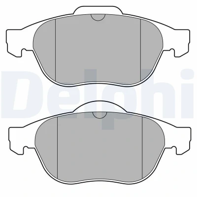Immagine di DELPHI LP3691 Kit pastiglie freno Non predisposto per contatto segnalazione usura con lamierino anticigolío senza accessori RENAULT: ESPACE 4