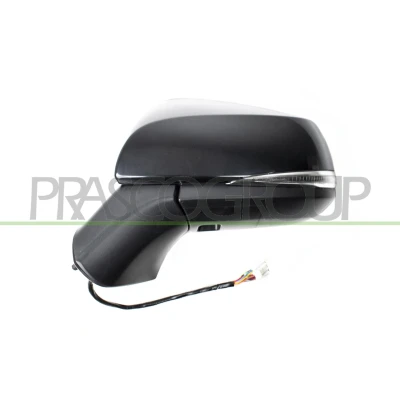 Immagine di Specchio retrovisore esterno Prasco TY2937334 Sx nero elettrico termico, ribaltabile/ripiegabile, convesso