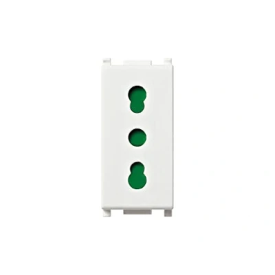 Immagine di VIMAR 0T14203 Plana Bpresa SICURY 5 Pezzi, 2P+T 16 A 250 V Standard Italiano Tipo P17/11, Bianco