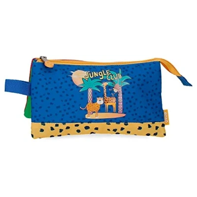 Immagine di Enso Jungle Club Astuccio triplo multicolore 22 x 12 5 cm Poliestere, multicolore,