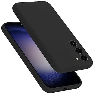 Immagine di Cadorabo Custodia compatibile con Samsung Galaxy S23 in LIQUID NERO Coperchio protettivo silicone TPU flessibile