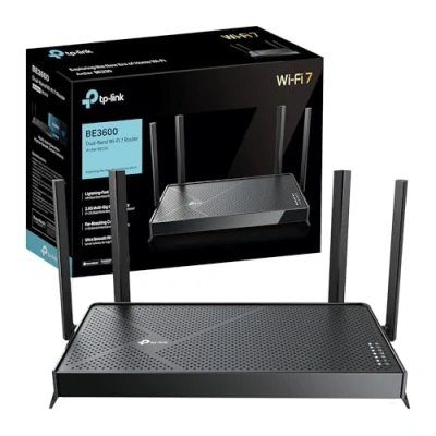 Immagine di TP Link WiFi 7 Archer BE3600 Router WiFi, BE3600Mbps Dual Band, 2 Porte x 2,5 Gbps, Tri 2x2 MU MIMO, OFDMA, MLO, Senza Precedenti, Compatibile con EasyMesh, HomeShield, VPN