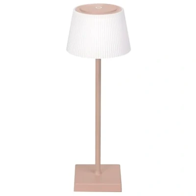 Immagine di Aigostar Lampada da Tavolo Senza Fili Ricaricabile USB, Scrivania Dimmerabile Touch, 3 Modalità di Colore, Comodino IP54 Impermeabile per Interno e Esterno Marrone Chiaro