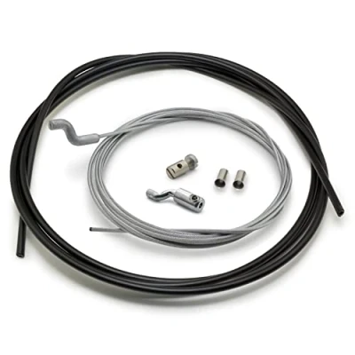 Immagine di Easyboost Cavo Flessibile Z Acceleratore Ø1.5mm con Guaina e Morsetto Ferma Lunghezza 2,5 metri Kit di riparazione per Tosaerba Decespugliatori da Giardino