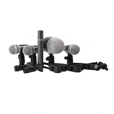 Immagine di PROEL EIKON DMH5XL Set Kit da 5 Microfoni per Batteria completo di supporti e custodia (Drum Set).