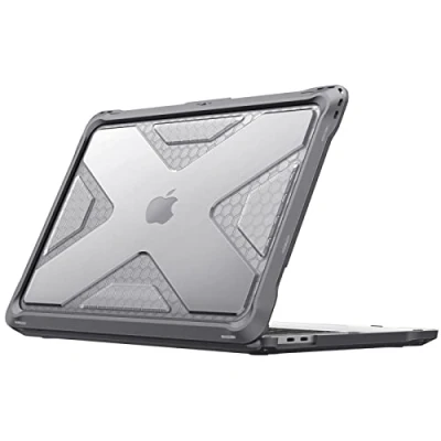 Immagine di FINTIE Custodia Compatibile con MacBook Pro 13 Pollici M2/M1 (2022 2016) A2338 / A2289 A2251 A2159 A1989 A1706 A1708, Antiurto Robusto Case Bordo in TPU, Grigio