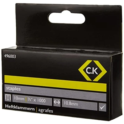Immagine di C.K 496003 Graffette tipo 140 1000 pz. Dimensioni (L x L) 10 mm 10.5