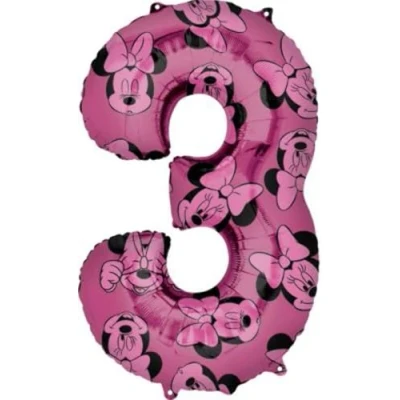 Immagine di Palloncino Di Compleanno Minnie Mouse Numero 3