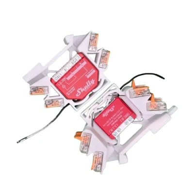 Immagine di 2 x supporto per tasti di stampa Shelly 29 Relè: Plus 1, 1 Mini Gen3, 1PM, 1PM 2PM, 2.5, RGBW 2, PM guida scorrevole, installazione elettrica