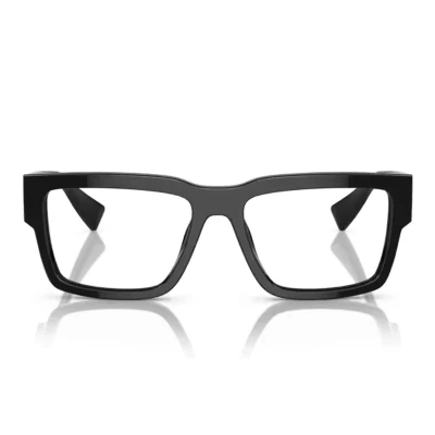 Immagine di Miu Donna MU 02XV 1AB1O1 Montature da vista Acetato Nero Trasparente Squadrata Normale