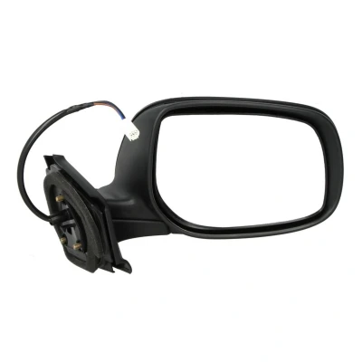 Immagine di specchio retrovisore esterno Tyc 336 0055 Dx nero convesso, per regolazione elettrica TOYOTA: Yaris II Hatchback