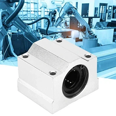 Immagine di Bozzello scorrevole, Cuscinetto a sfere per movimenti lineari SC30UU in alluminio 30mm scorrevole Unità lineare CNC Slitta portante chiusa