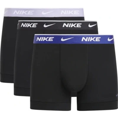 Immagine di Nike Trunk 3PK Intimo, Blk Hydrangeas/Deep Night/Black, M Uomo